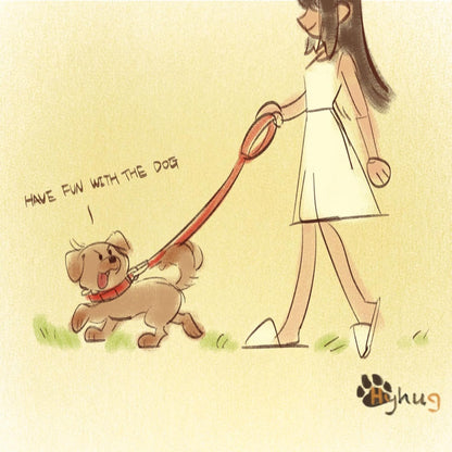Heavy-Duty 18-Inch Dog Leash with Padded Handle, Made of Durable Nylon