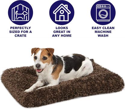 Quiettime Deluxe Coco Chic Pet Bed - Ultra-Soft, Overstuffed, Machine Washable, Compatible with 24-Inch Crate