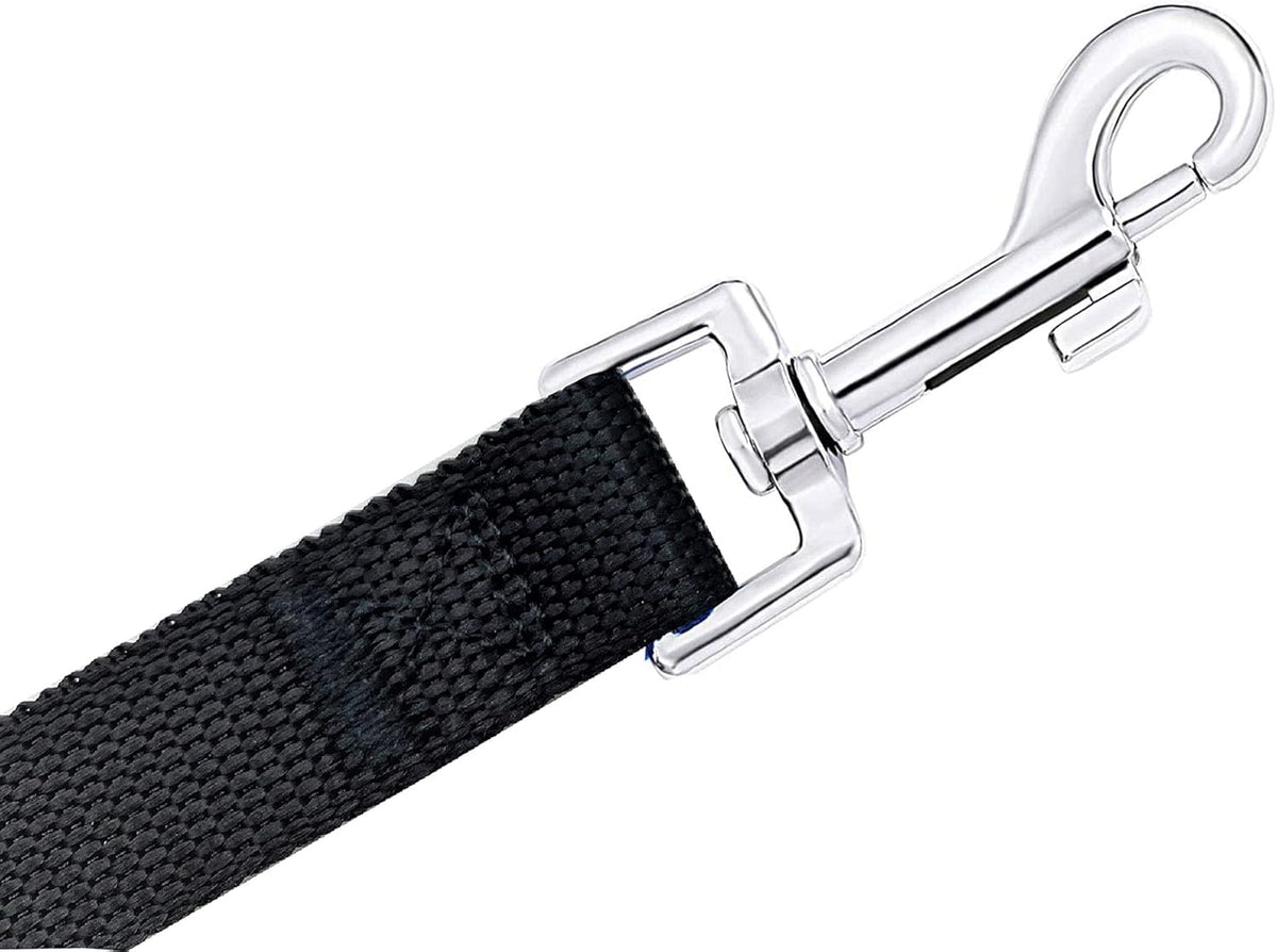 Long Dog Leash for Obedience Recall Training - Available in 15FT, 20FT, 30FT, 40FT, and 50FT for Small and Medium Dogs - Ideal for Camping, Training, Play, and Backyard Use (20FT, Black)