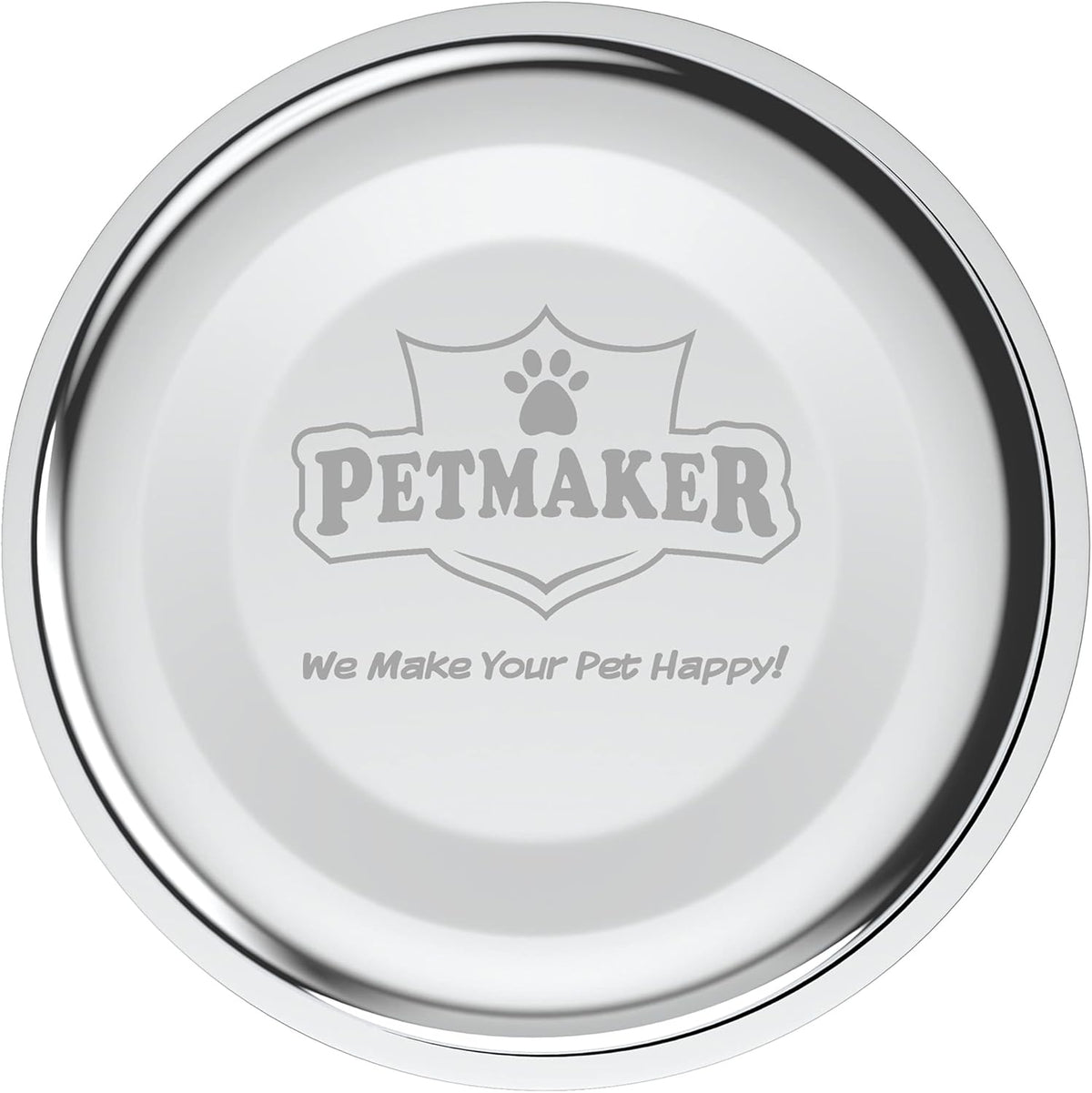 Set of 2 Stainless Steel Dog Bowls with Decorative Stand - 40 Oz Metal Food and Water Dishes for Large Pets - Essential Puppy Accessories (Silver/Black)