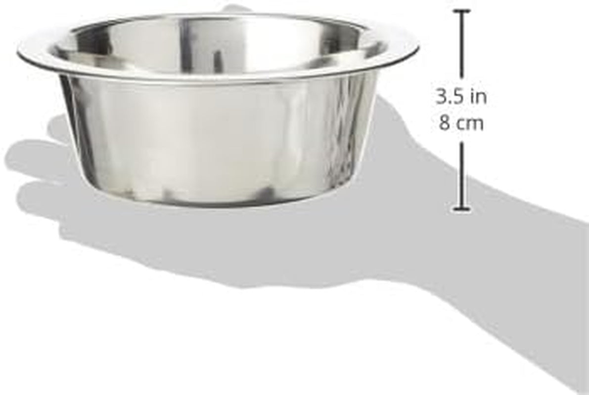 Stainless Steel Pet Bowl - 16.5 cm (6.5 inches) Pet Platter