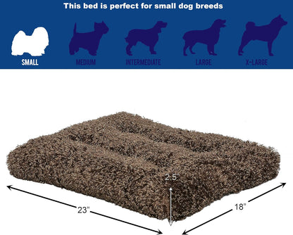 Quiettime Deluxe Coco Chic Pet Bed - Ultra-Soft, Overstuffed, Machine Washable, Compatible with 24-Inch Crate