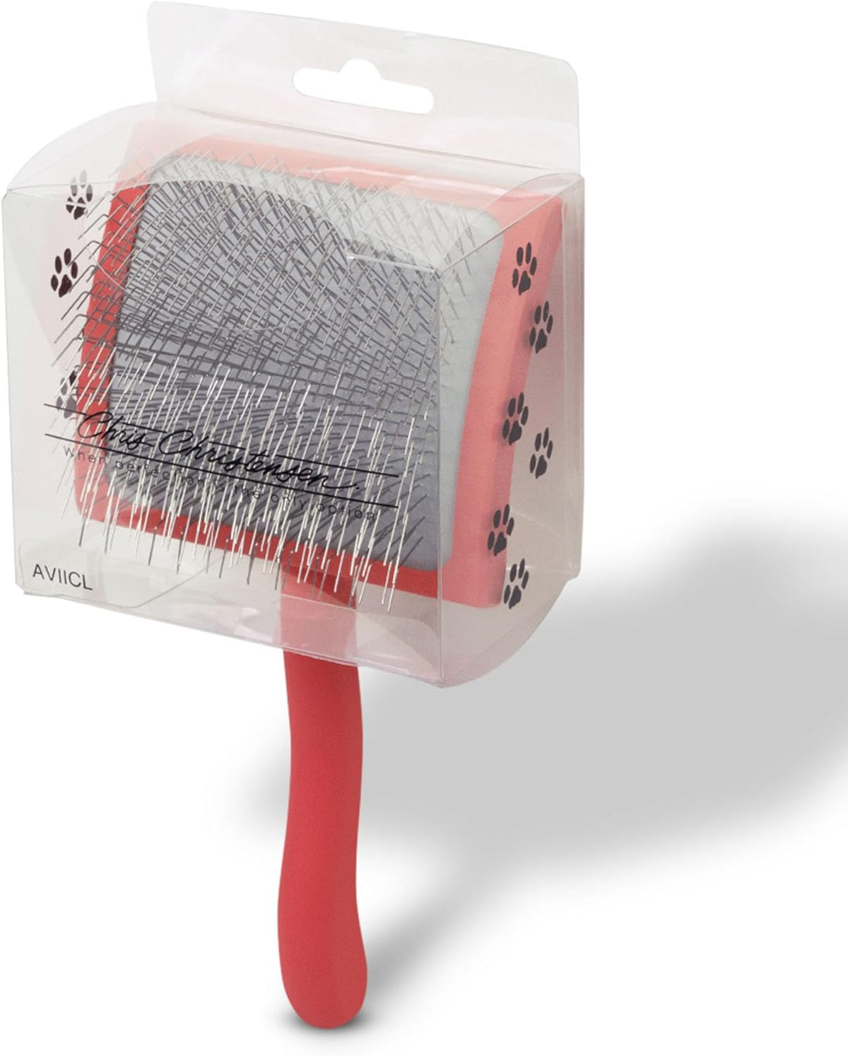 Big G Professional Slicker Brush for Dogs (Goldendoodles, Labradoodles, Poodles) - Effortless Grooming, Fluffing, and Detangling, Coral, Large