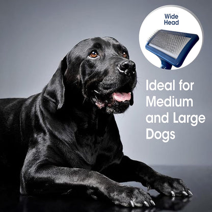 Magic Coat Professional Series Grooming Brush for Dogs & Cats, Reduces Shedding, Stimulates Coat'S Natural Oils, Ergonomic Design, Ideal for Medium, Long, Curly, and Wiry Coats