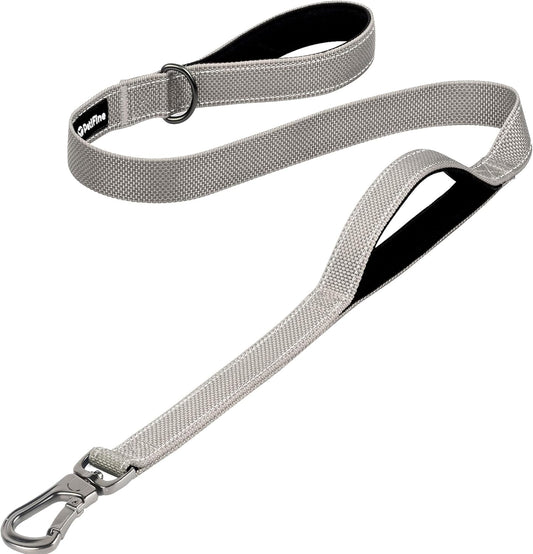 4-Foot Heavy-Duty Dog Leash with Comfort Padded Dual Handles